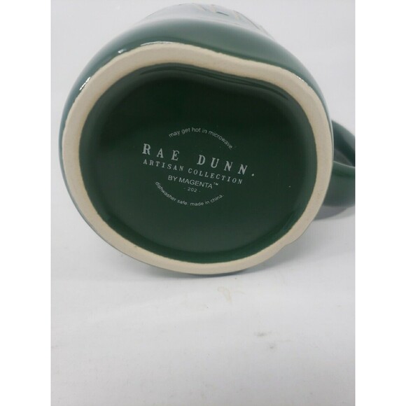 Rae Dunn MERRY Coffee Tea Mug Large Green Christmas New Ceramic - Picture 9 of 12